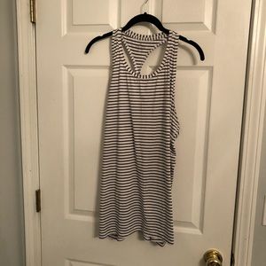 Athleta striped racerback tank